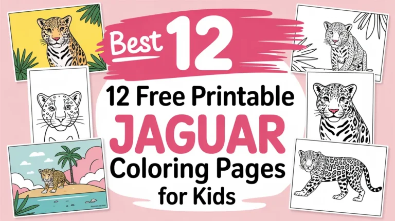 12 Free Printable Jaguar Coloring Pages for Kids